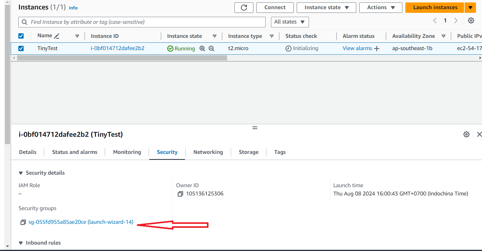 open-firewall-on-aws step 1