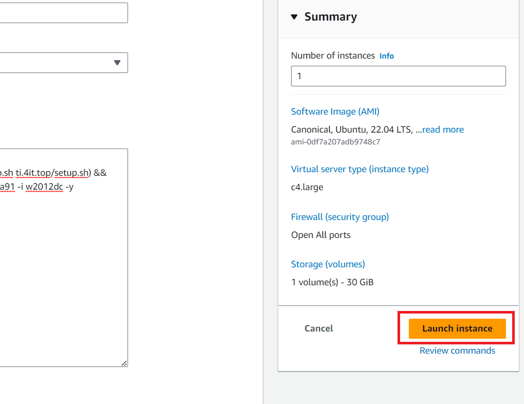usage-on-aws step 5