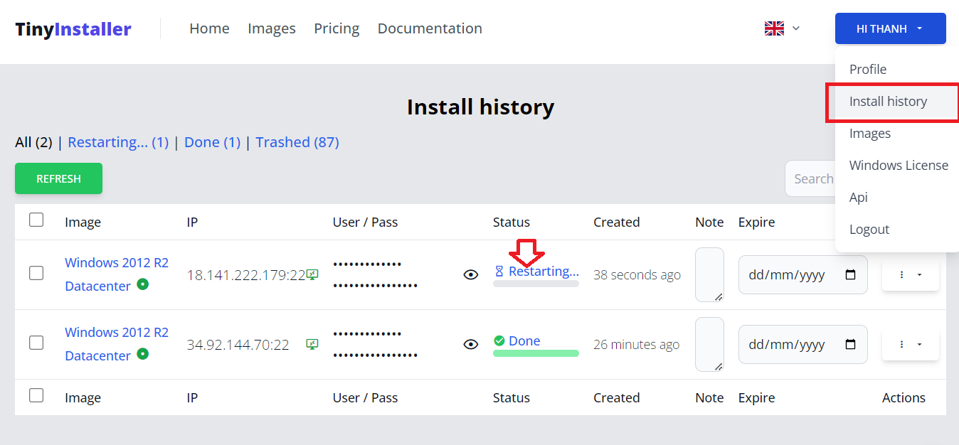 usage-on-aws step 7