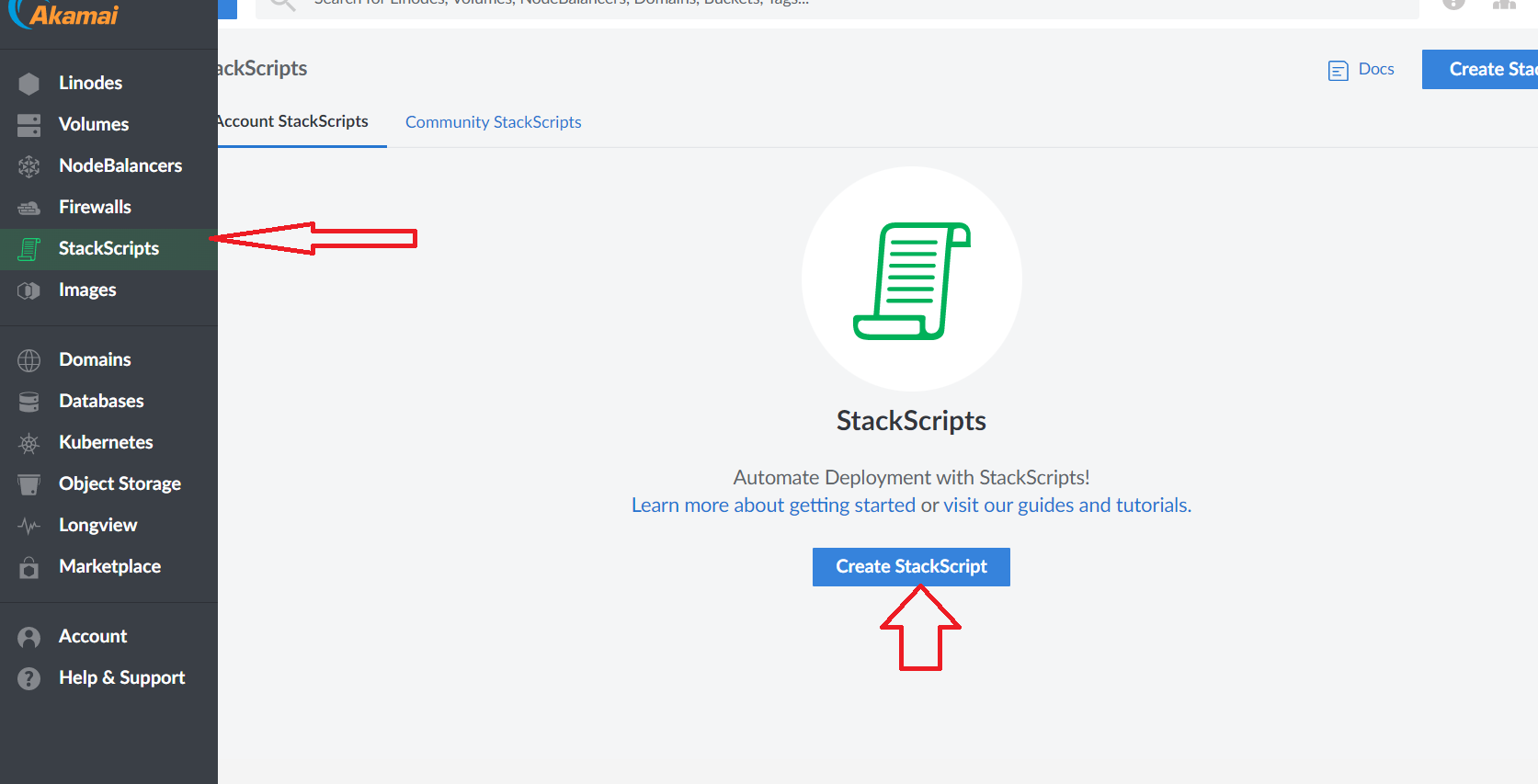 usage-on-linode step 3