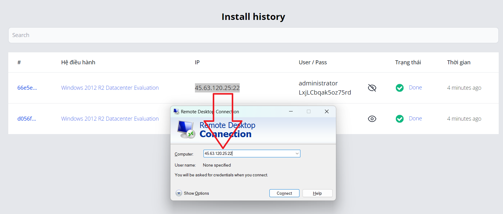 usage-on-vultr step 12